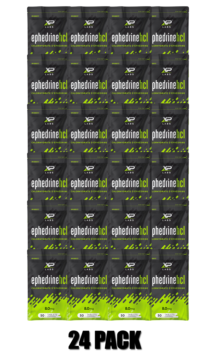 XP Labs Ephedrine - 24 Foil Bag (50 x 8mg tabs)
