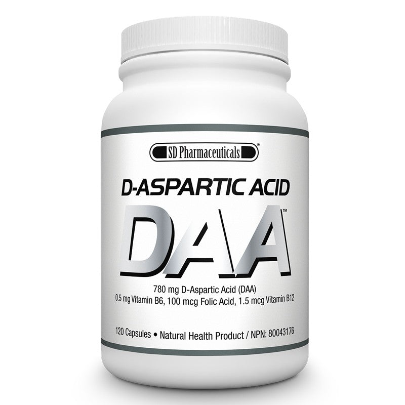 SD Pharma D-ASPARTIC ACID (DAA), 120 Caps